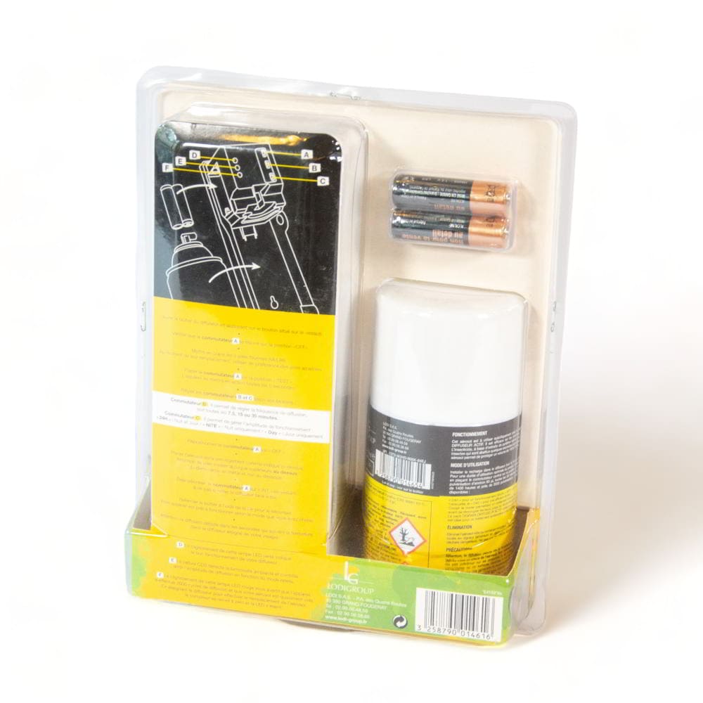 Diffuseur automatique anti insectes Volants Digrain verso étiquette