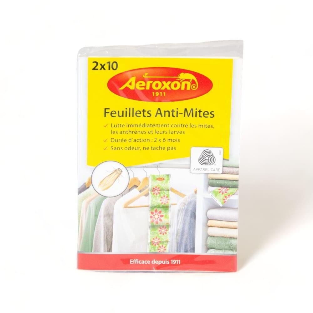 Feuillets anti mites de vêtements 2x10