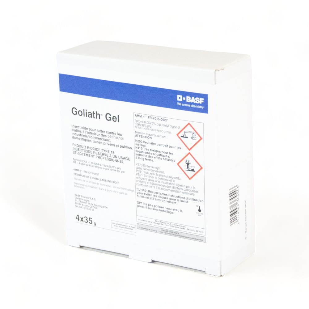 Gel anti blattes Goliath derrière boite