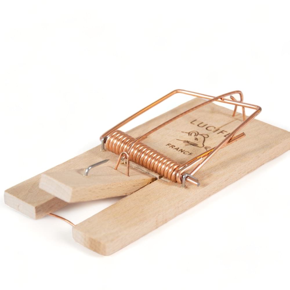 Maison Aurouze Tapette anti rongeurs en bois Lucifer ouverte