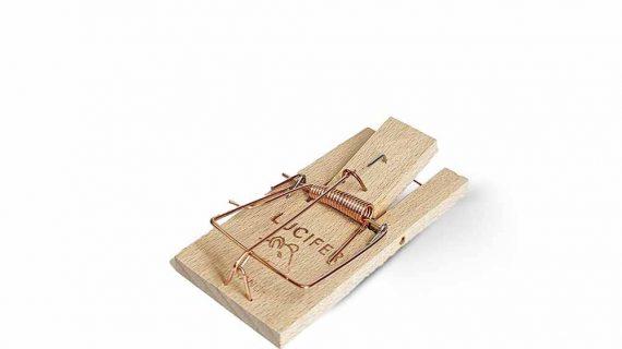 tapette à souris bois Lucifer armée