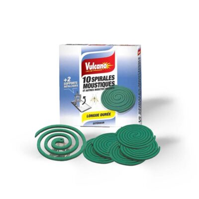 Boite de 10 spirales anti moustiques