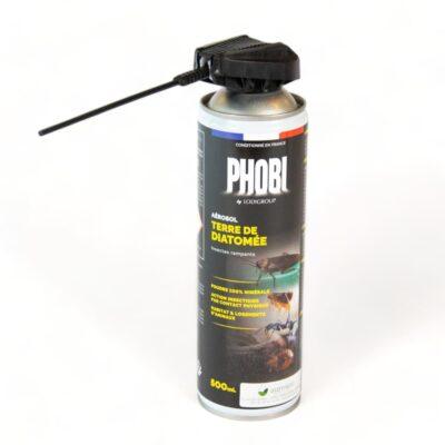 Aérosol Phobi Terre de Diatomée 500ml Phobi ouvert