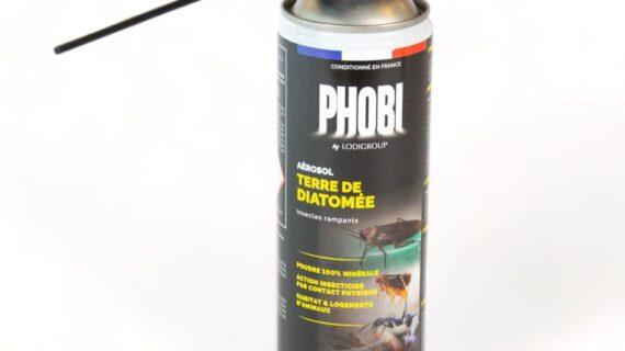 Aérosol Phobi Terre de Diatomée 500ml Phobi ouvert