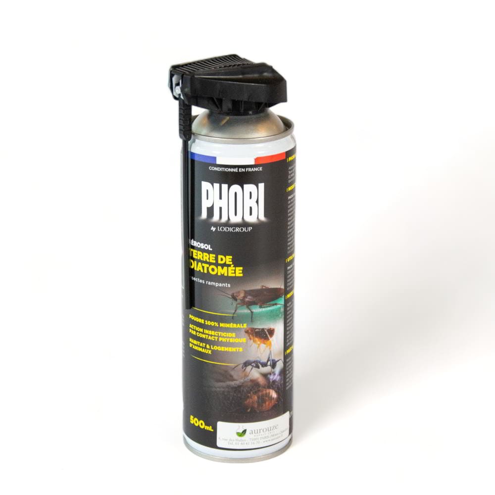 Aérosol Phobi Terre de Diatomée 500ml Phobi fermé