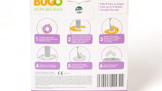 12 Pièges anti-punaises de lit Bugo pour sol dur verso